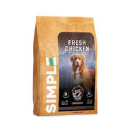 SIMPLE 3kg Monoprotein Nutrient-Rich with Added Salmon Oil Fresh Human-Grade Chicken Premium Dog Dry Food