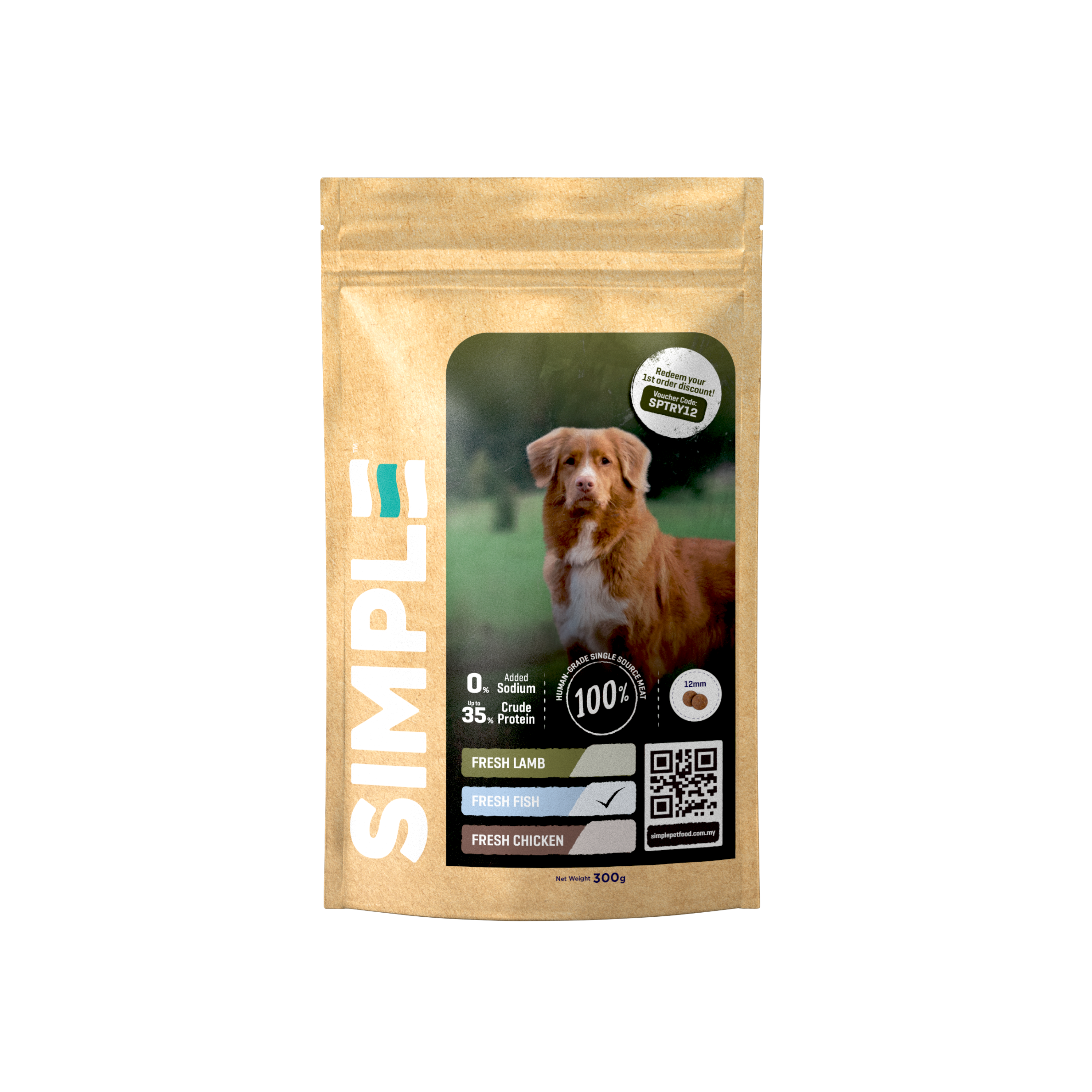 [TRIAL PACK] Fresh Series Human-Grade Fish Dog Food (300G)