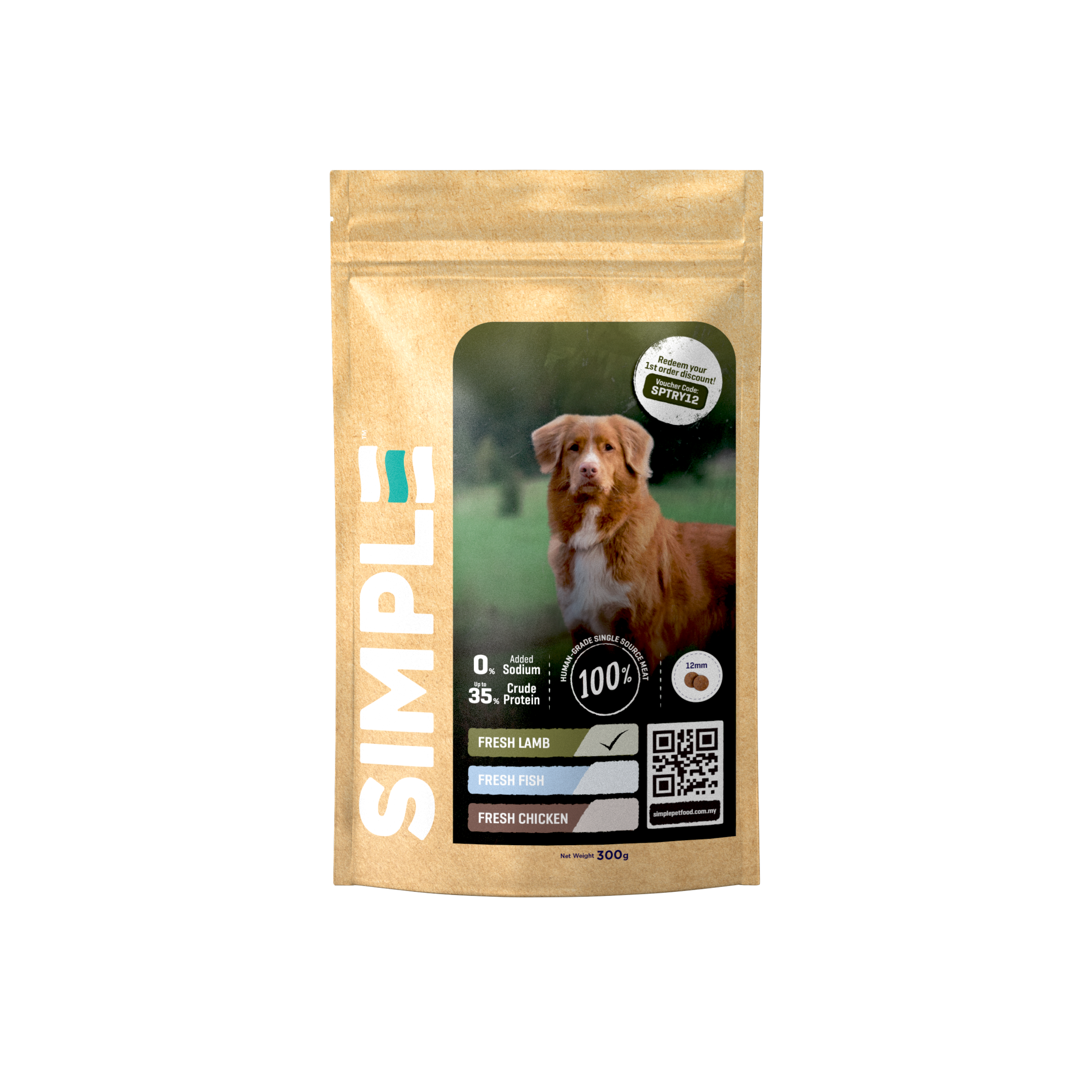 [TRIAL PACK] Fresh Series Human-Grade Aussie Lamb Dog Food (300G)
