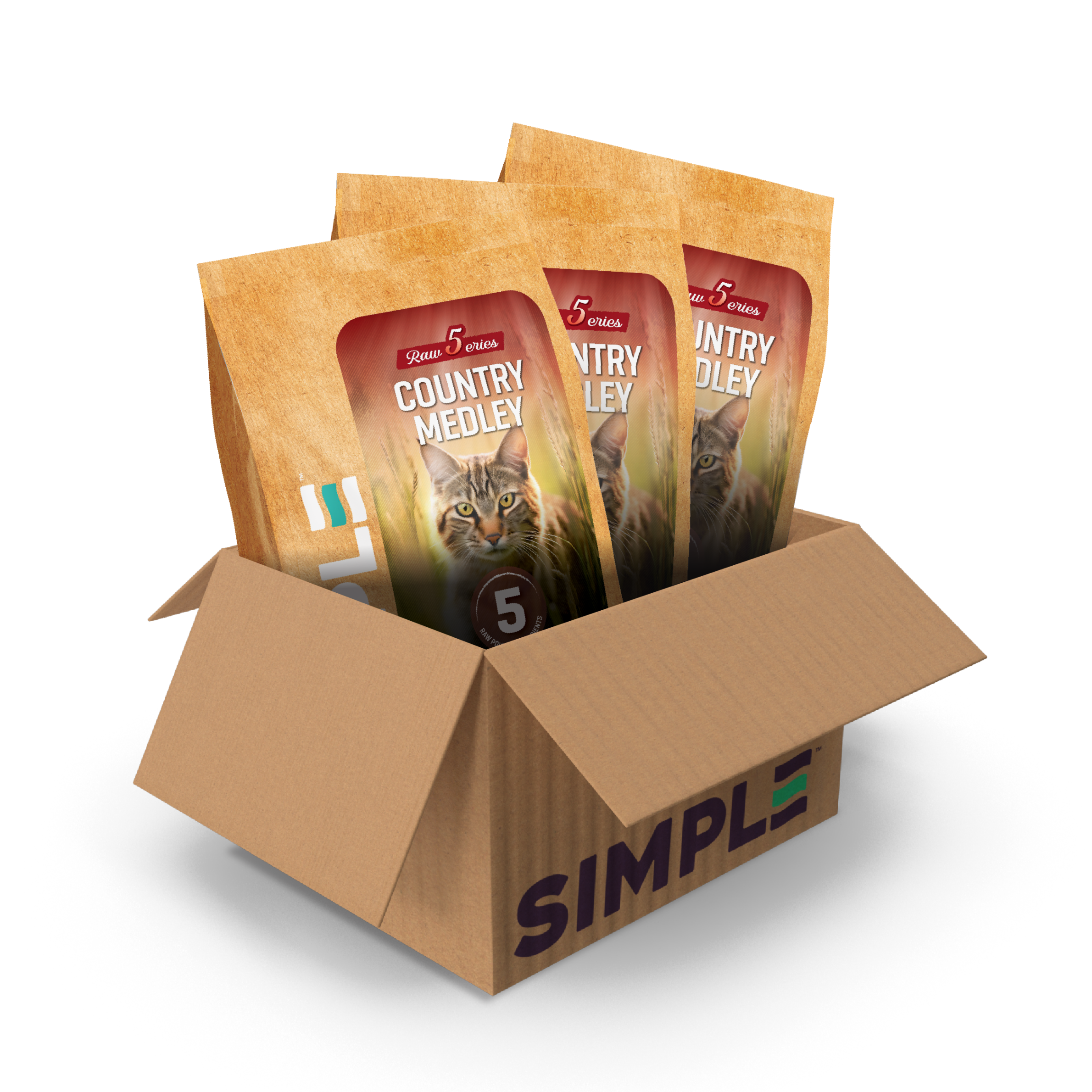 Raw 5 Series Country Medley Cat Food (8.1KG)