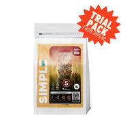 SIMPLE 300g High Protein Raw 5 Country Medley Premium Cat Dry Food with 5 Type Poultry [Added Prebiotics for Cat]