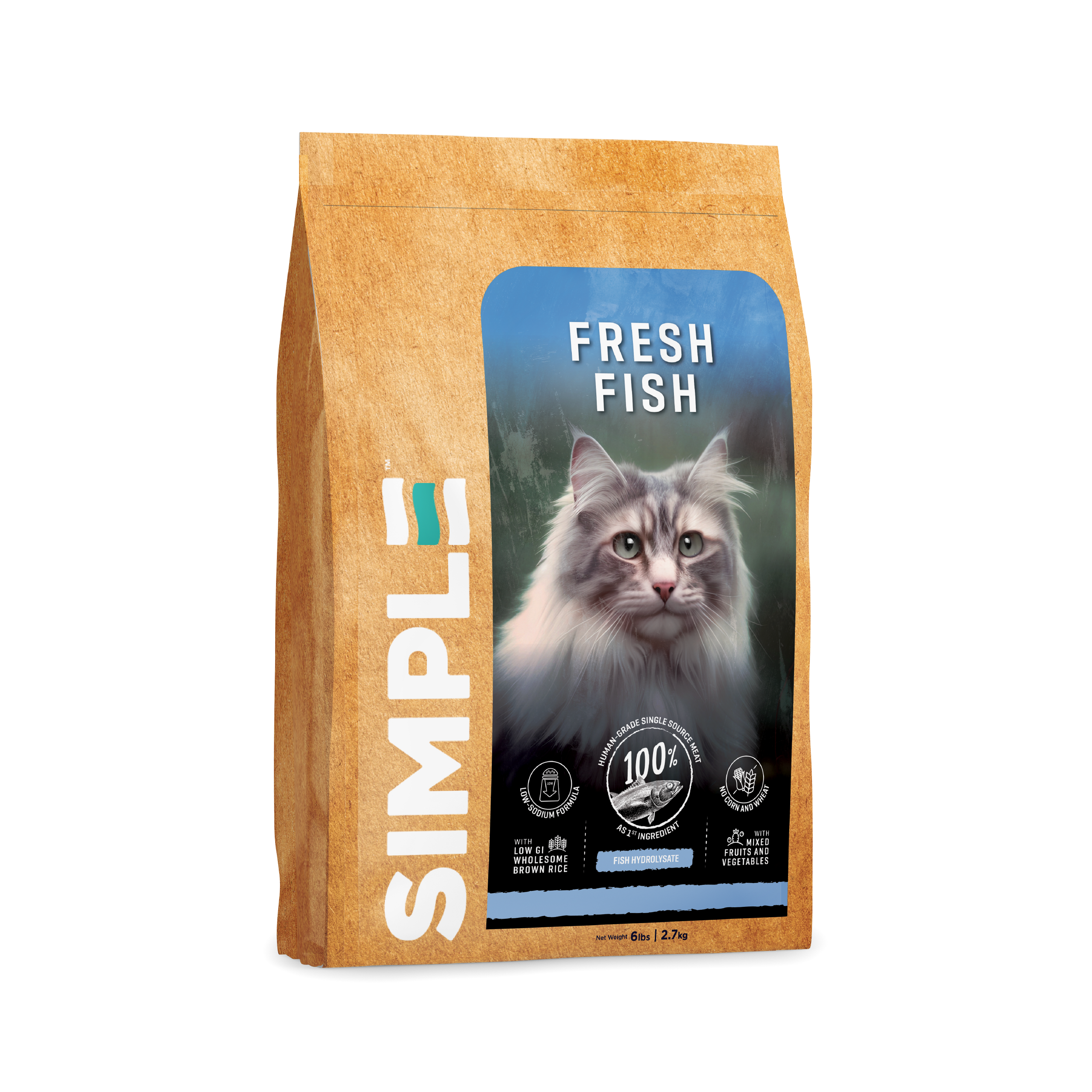 Fresh Series Human-Grade Fish Cat Food (2.7KG)