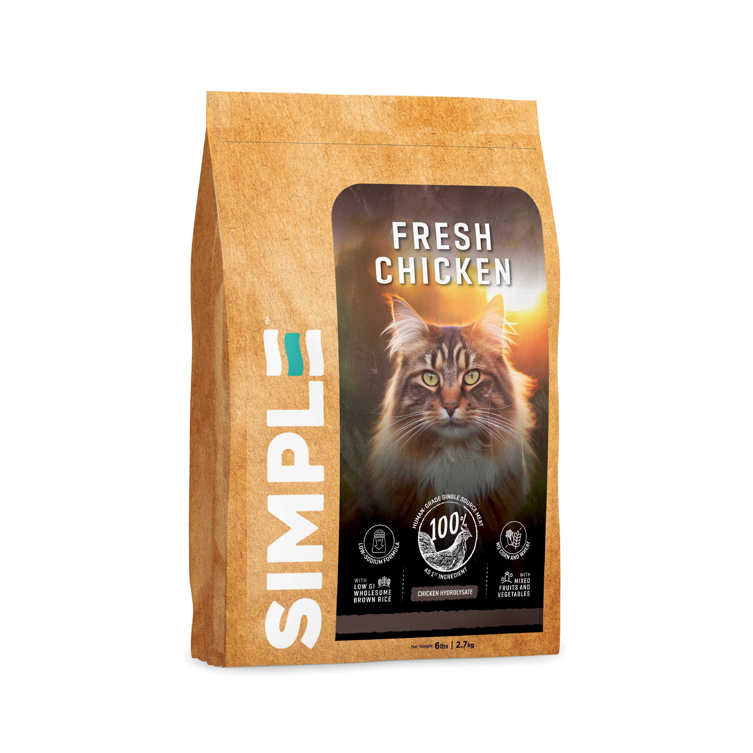 Fresh Series Human-Grade Chicken Cat Food (2.7KG)