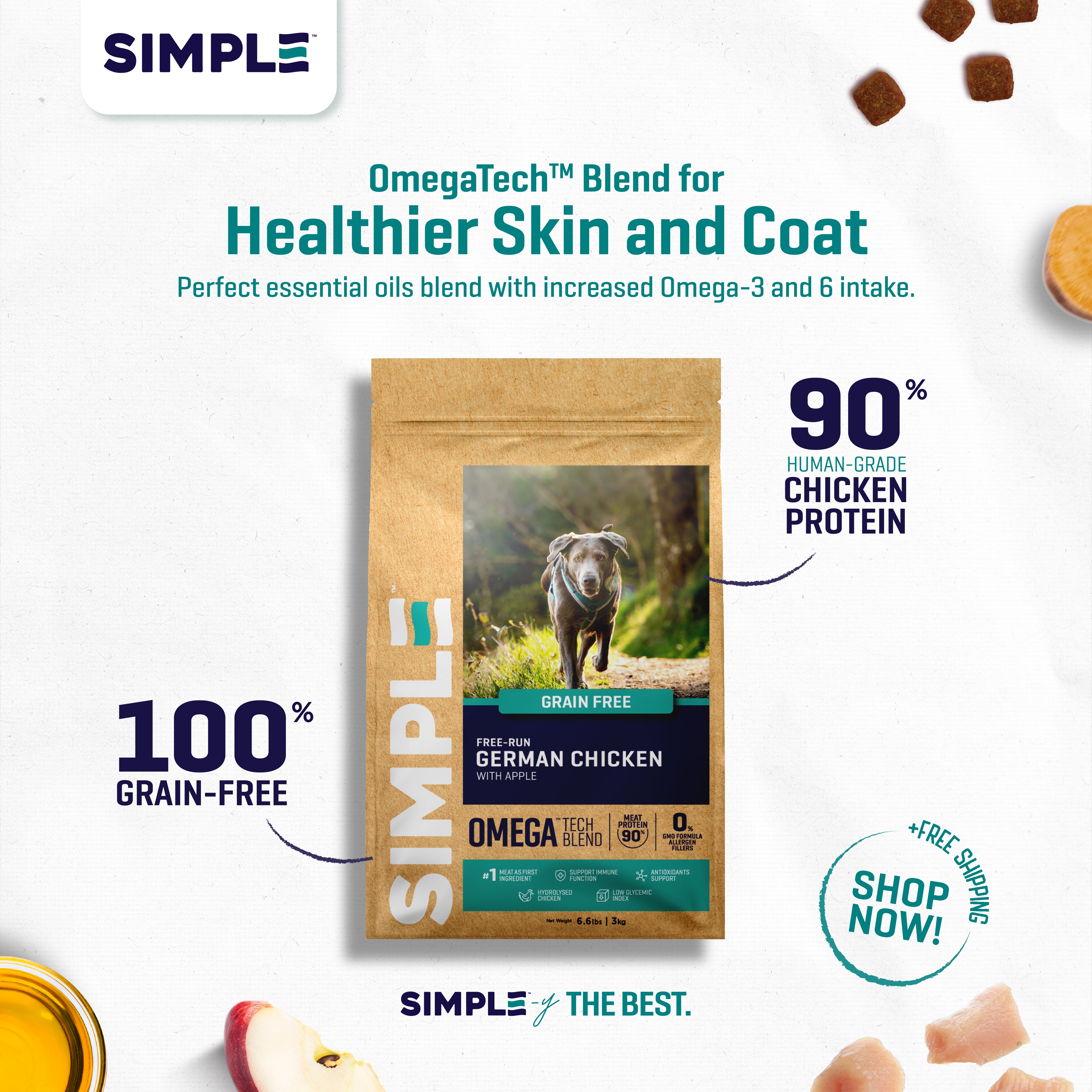Grain-Free German Chicken Dog Food (3KG)