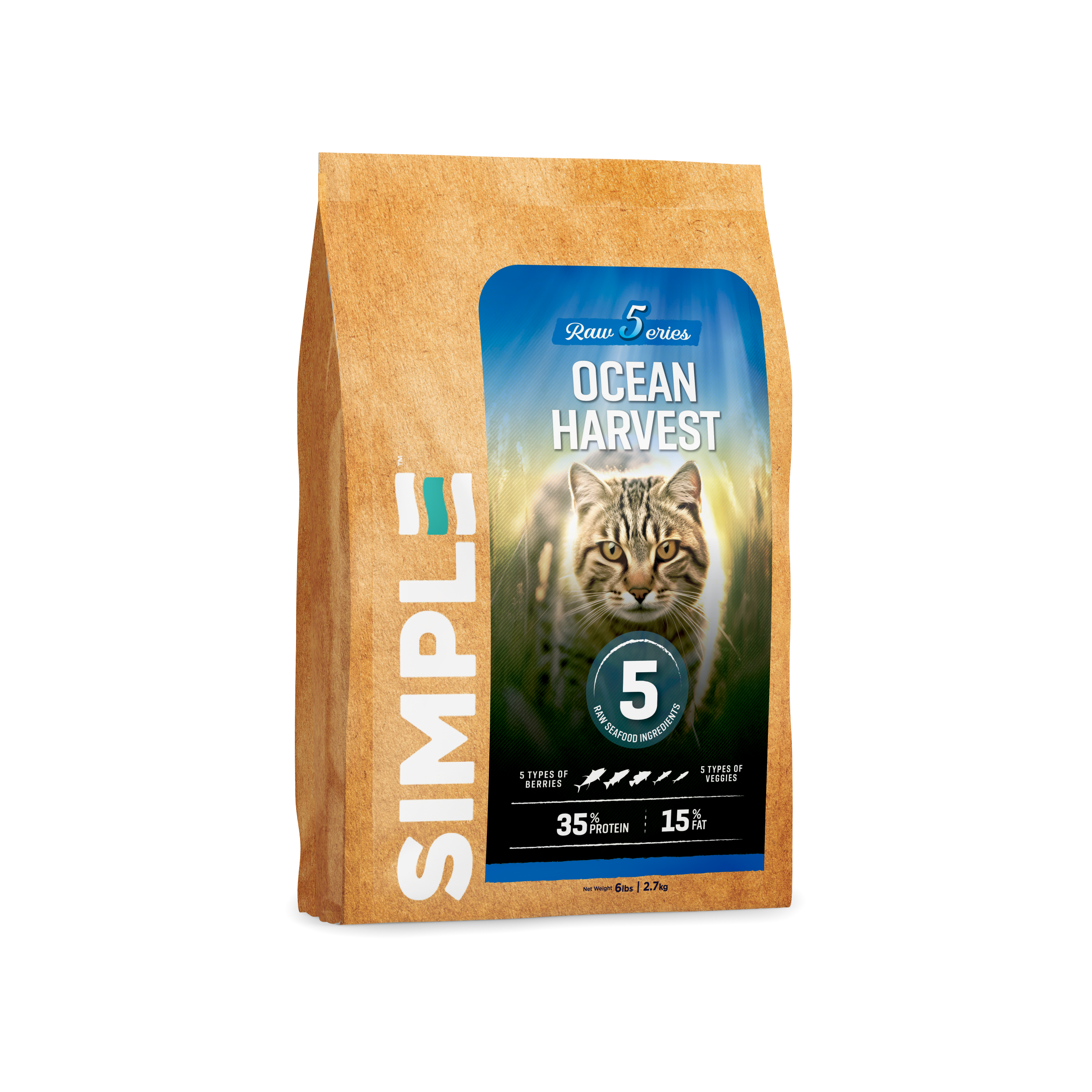 Raw 5 Series Ocean Harvest Cat Food (2.7KG)