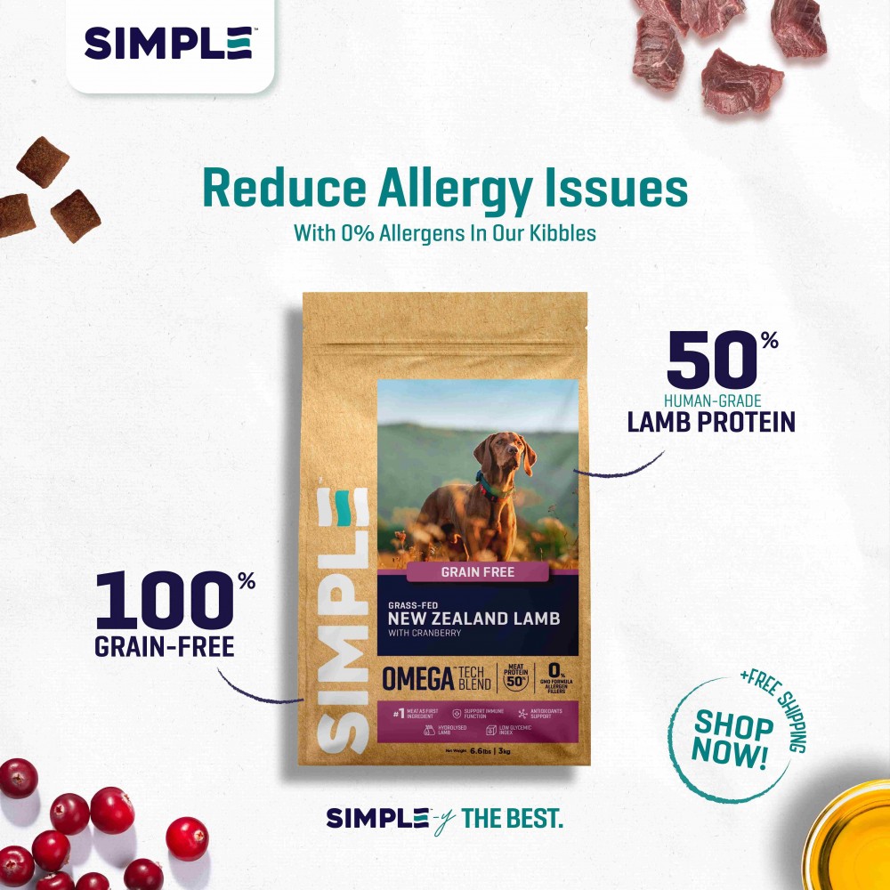 Grain-Free New Zealand Lamb Dog Food (3KG)