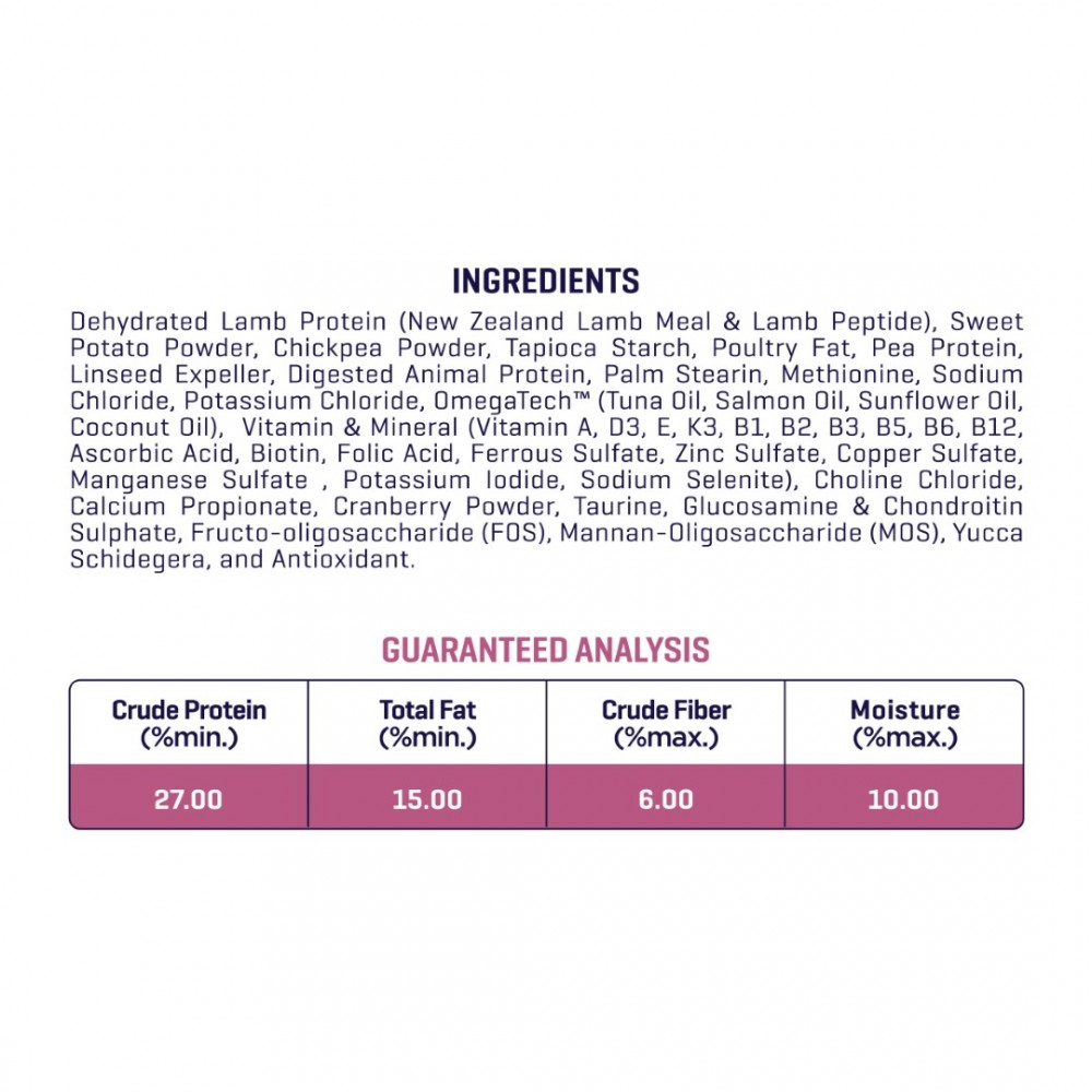 Grain-Free New Zealand Lamb Dog Food (3KG)